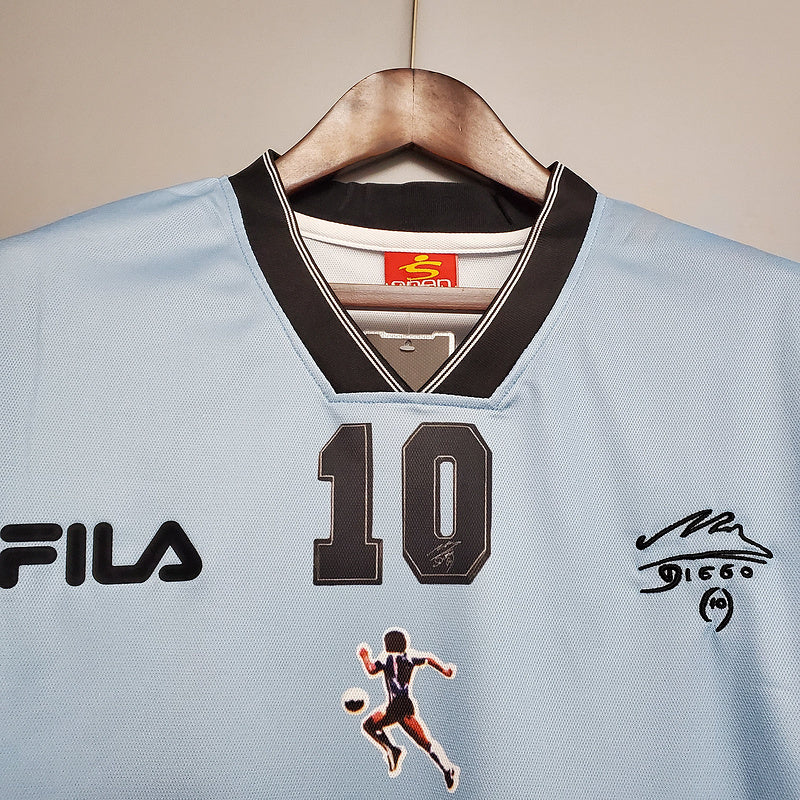 Camisa Seleção Argentina Retrô 2001 Azul e Branca- Fila