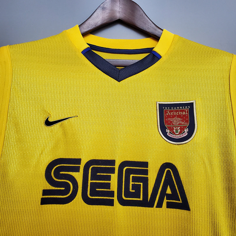 Camisa Arsenal Retrô 1999/2000 Amarela - Nike