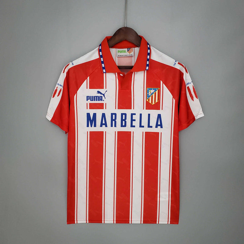 Camisa Atlético de Madrid Retrô 1994/1995 Branca e Vermelha - Puma