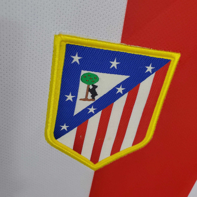 Camisa Atlético de Madrid Retrô 2014/2015 Branca e Vermelha - Nike