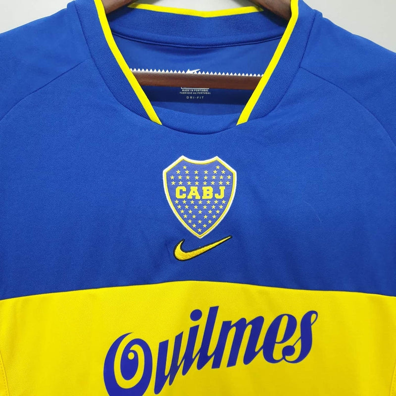 Camisa Boca Juniors Retrô 2001 Azul e Amarela - Nike