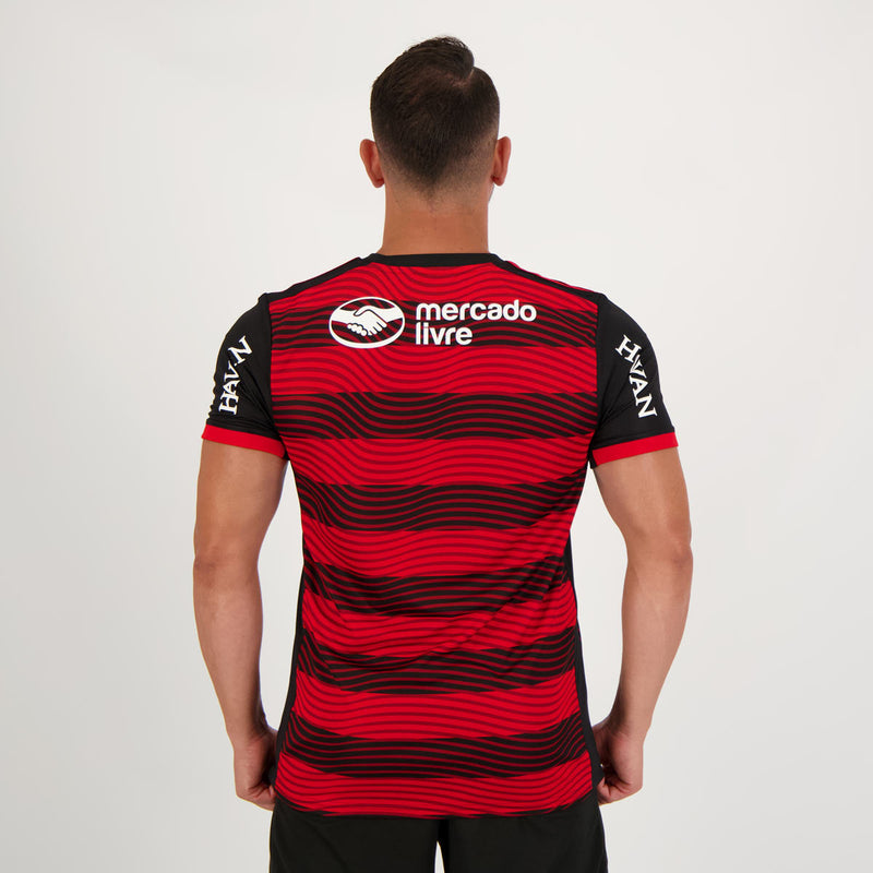 Camisa Flamengo I [Com Patrocínio] 22/23 Adidas - Rubro Negro