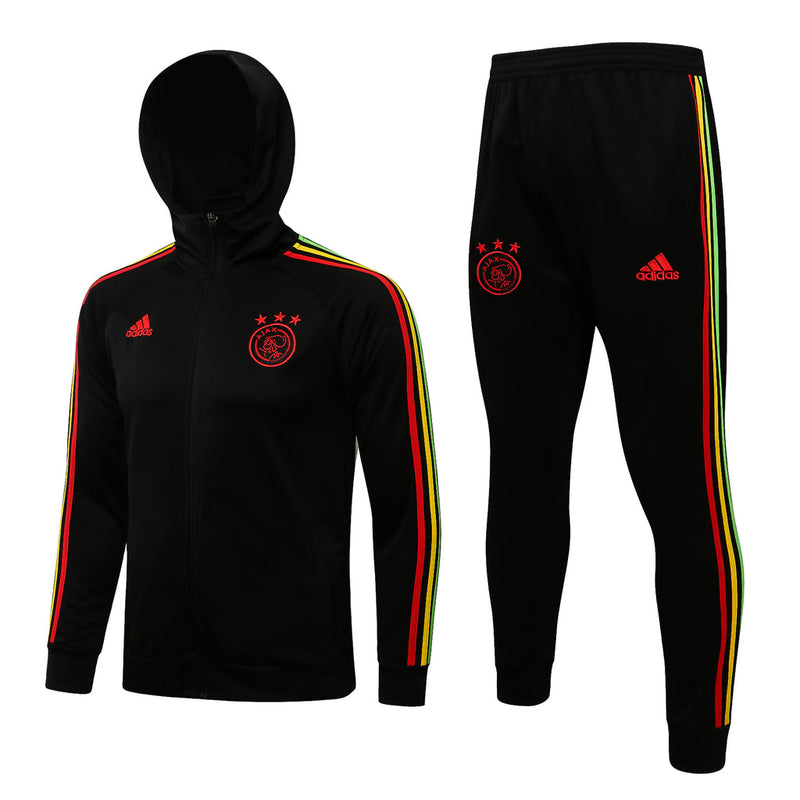 Conjunto Ajax 21/22 Preta - Adidas - Com Capuz