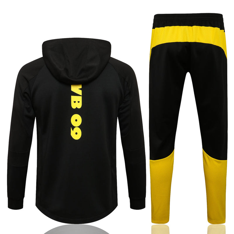 Conjunto Borussia Dortmund 21/22 Preta - Puma - Com Capuz