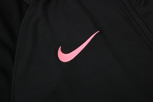 Conjunto PSG 2122 Preta e Rosa - Nike - Com Fecho