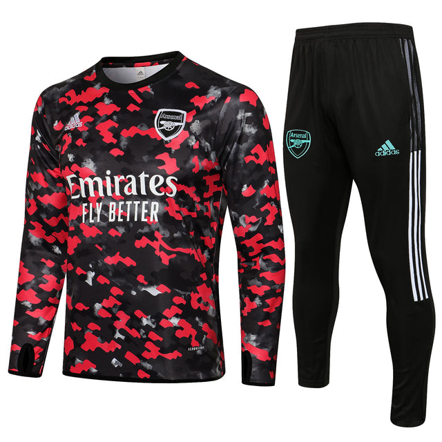 Conjunto Arsenal 21/22 Vermelho e Preto - Adidas