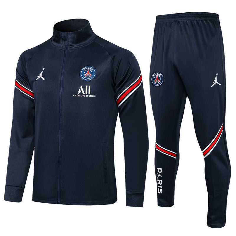 Conjunto PSG 21/22 Azul - Nike - Com Fecho