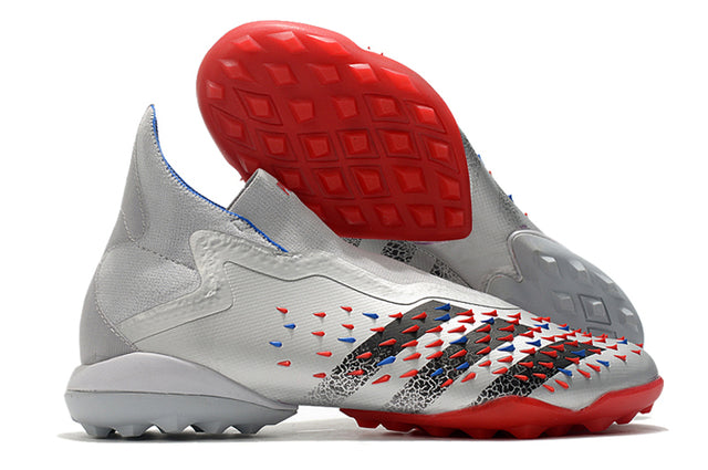 Chuteira Society Adidas Predator Freak + FG Gray - Cano Alto